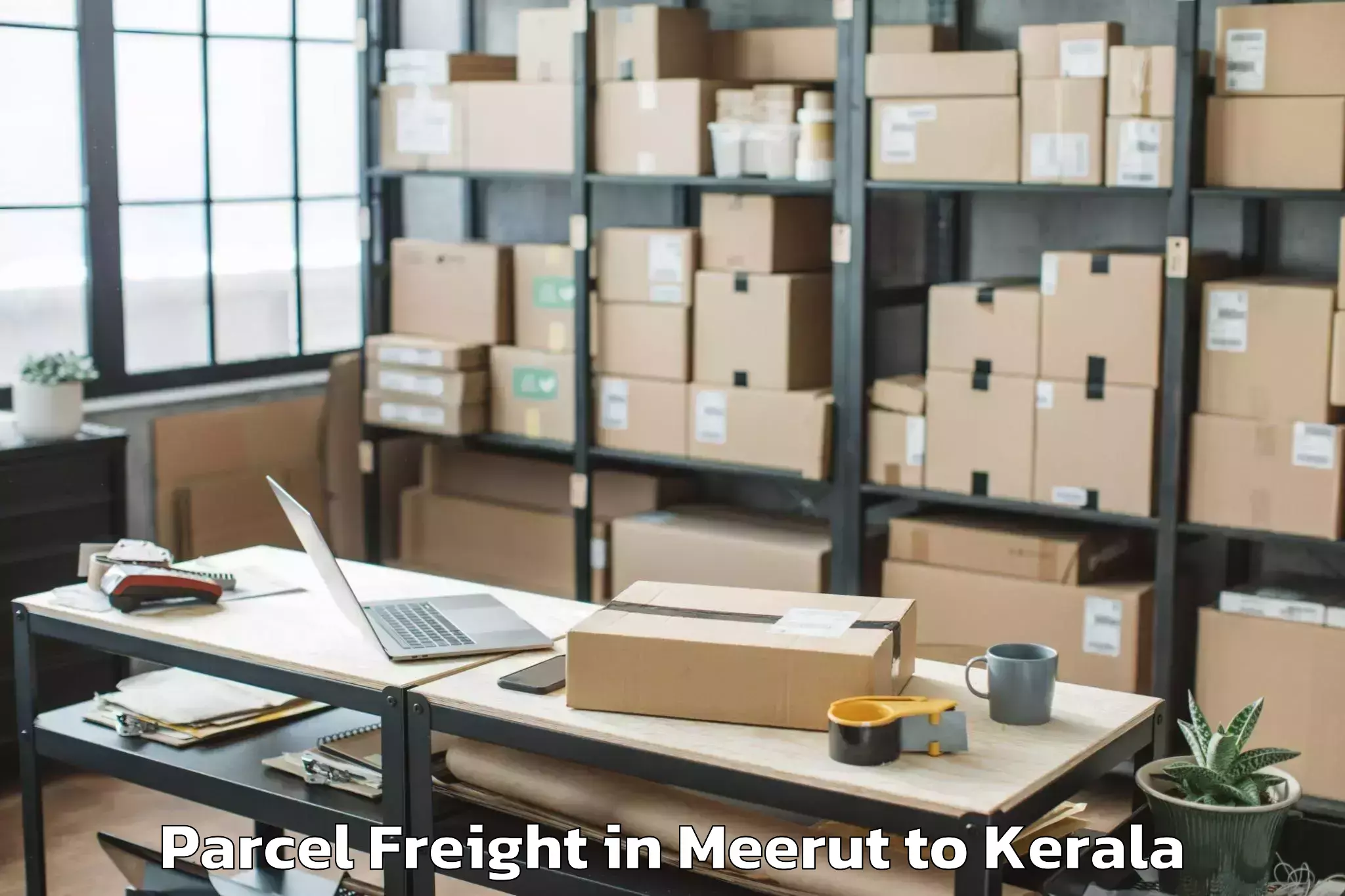 Top Meerut to Ottappalam Parcel Freight Available